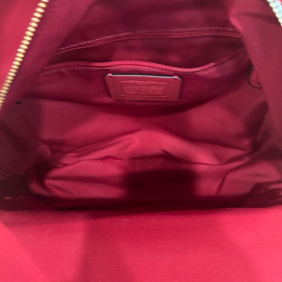 COACH Medium Charlie Backpack, Signature PVC, Brown nwot - Picture 6 of 7